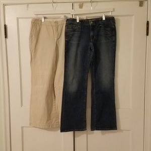 (2) GAP size 10 ankle pants